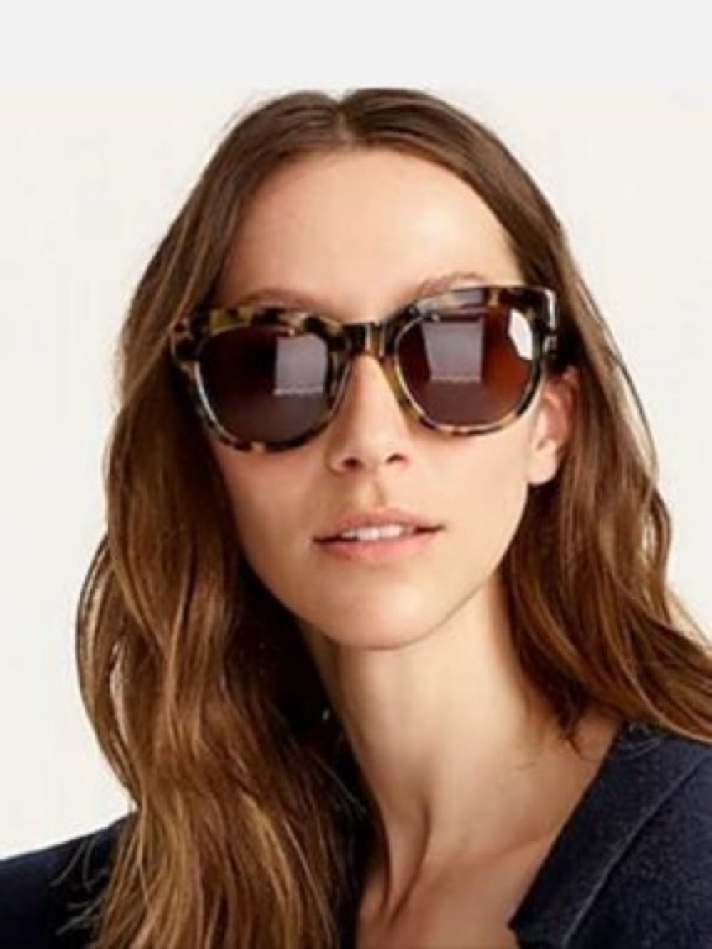 J. Crew Tortoiseshell Sunglasses with Brown Gradient Lenses- presc.